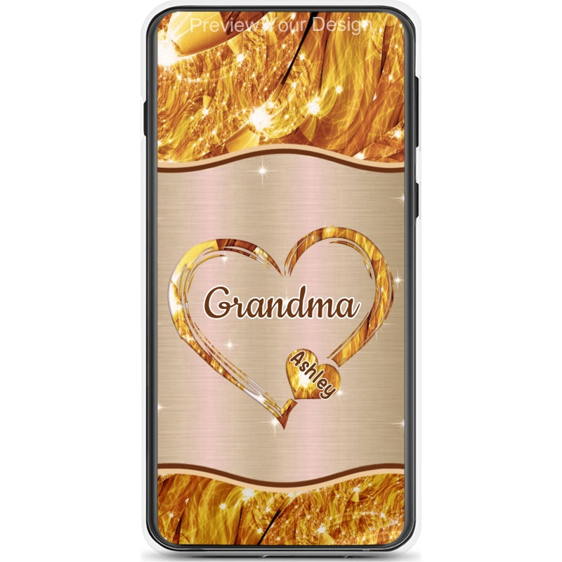 Hearts Grandma Nana Mimi Gigi Personalized Tough Case SC7054TC13