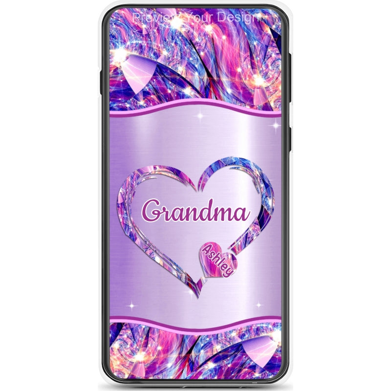 Hearts Grandma Nana Mimi Gigi Personalized Tough Case SC7054TC08
