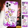 Pink Butterfly My Greatest Blessings called me Grandma Nana Mimi Mom Personalized Phone case SC24041018