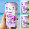 Purple Butterfly Blessed to be called Grandma Mimi Nana Mommy Auntie Personalized Tumbler SC512414