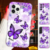 Purple Butterfly Mom Grandma Nana Mimi Gigi Auntie Personalized phone case SC2312439