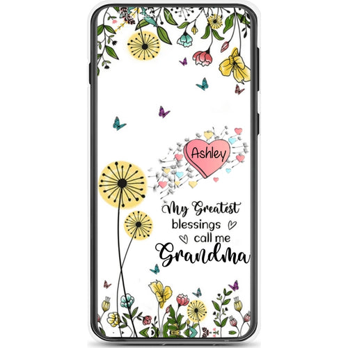My Greatest Blessings call me Grandma Mommy Nana Auntie Dandelions Personalized Phone Case SC2268B02