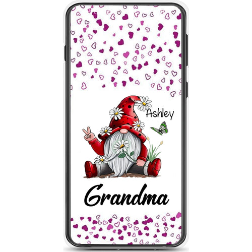 Sunflower Gnome Butterflies Grandma With Grankids Personalized Grandma Phone Case SC06050824