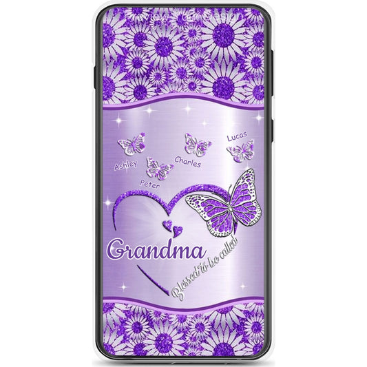 Butterflies Blessed to be called Nana Mimi Gigi Grandma Personalized Phone Case SC1762-06