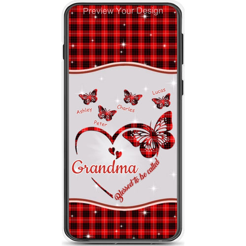 Butterflies Blessed to be called Nana Mimi Gigi Grandma Personalized Phone Case SC1762-32