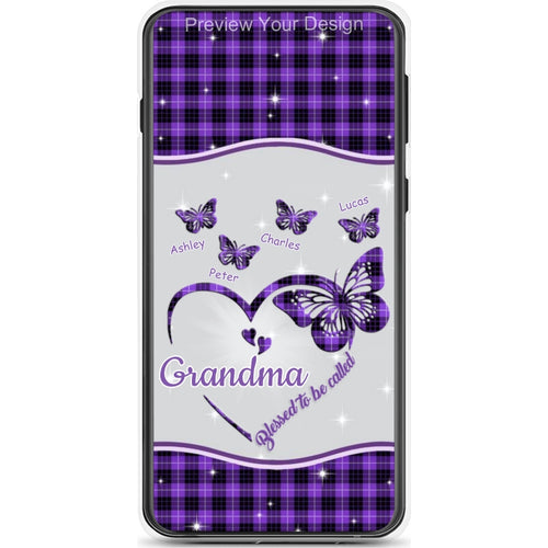 Butterflies Blessed to be called Nana Mimi Gigi Grandma Personalized Phone Case SC1762-34