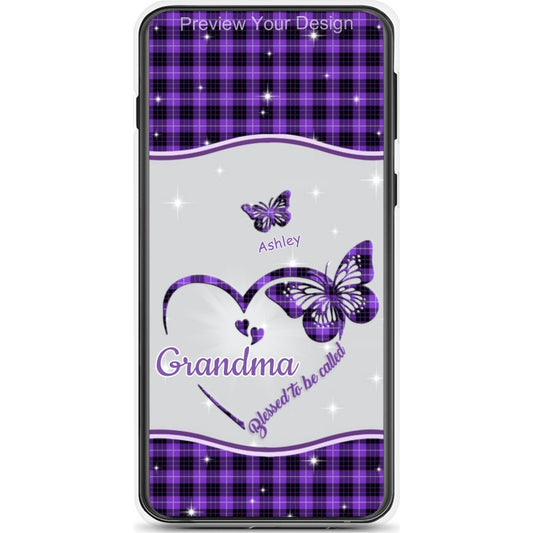 Butterflies Blessed to be called Nana Mimi Gigi Grandma Personalized Phone Case SC1762-34
