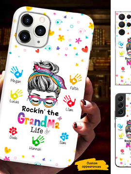 Rocking The Grandma Life Mommy Auntie Personalized Phone Case SC2612234