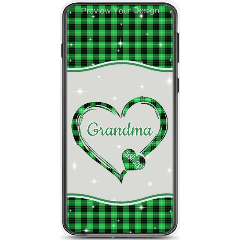 Hearts Grandma Nana Mimi Gigi Personalized Tough Case SC7054TC35