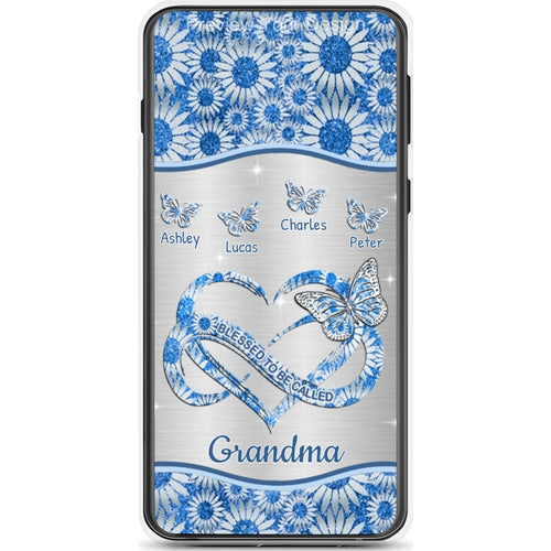 Butterfly Blessed To be called Grandma Nana Mimi Mommy Personalized Phone Case