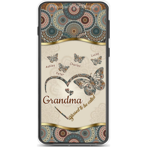 Butterflies Blessed to be called Nana Mimi Gigi Grandma Personalized Phone Case SC1762-19