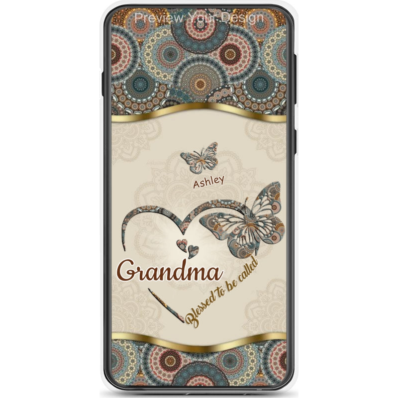 Butterflies Blessed to be called Nana Mimi Gigi Grandma Personalized Phone Case SC1762-19