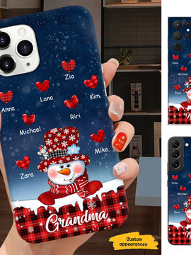 Snowman Grandma Nana Mimi Mom Personalized Phone case SC2404103