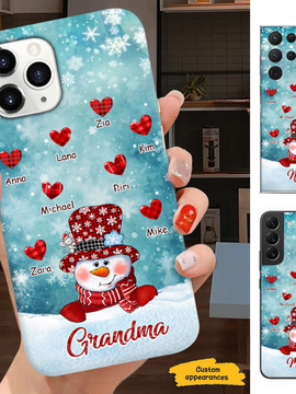 Snowman Grandma Nana Mimi Mom Personalized Phone case SC2404105