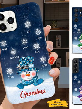 Snowman Grandma Nana Mimi Mom Personalized Phone case SC2404106