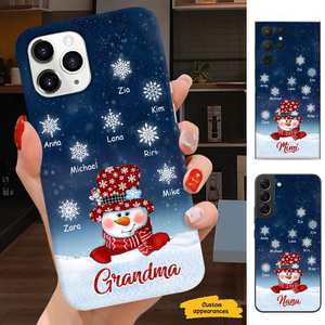 Snowman Grandma Nana Mimi Mom Personalized Phone case SC2404104