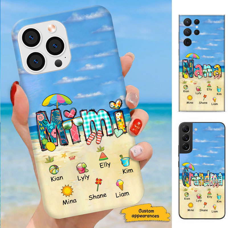 Summer Beach Mom Grandma Nana Mimi Gigi Auntie Personalized phone case SC251245