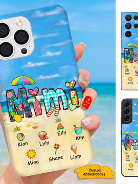 Summer Beach Mom Grandma Nana Mimi Gigi Auntie Personalized phone case SC251245