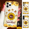 Sunflower Butterfly Grandma Nana Mimi Auntie Personalized Phone Case SC2410145