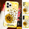 Sunflower Butterfly Mom Grandma Nana Mimi Gigi Auntie Personalized phone case SC2212432