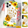 Sunflower Butterfly My greatest Blessings call me Mom Grandma Nana Mimi Gigi Auntie Personalized phone case SC261245