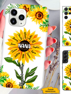 Sunflower Mom Grandma Nana Mimi Gigi Auntie Personalized phone case SC2612410