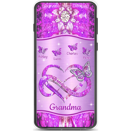 Butterfly Blessed To be called Grandma Nana Mimi Mommy Personalized Phone Case