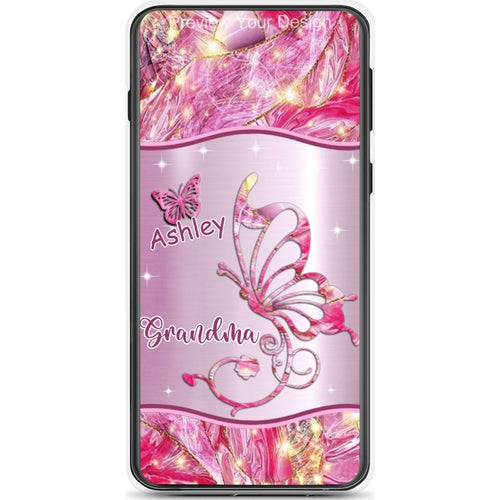 Butterflies Grandma Nana Mimi Mom Personalized Phone Case