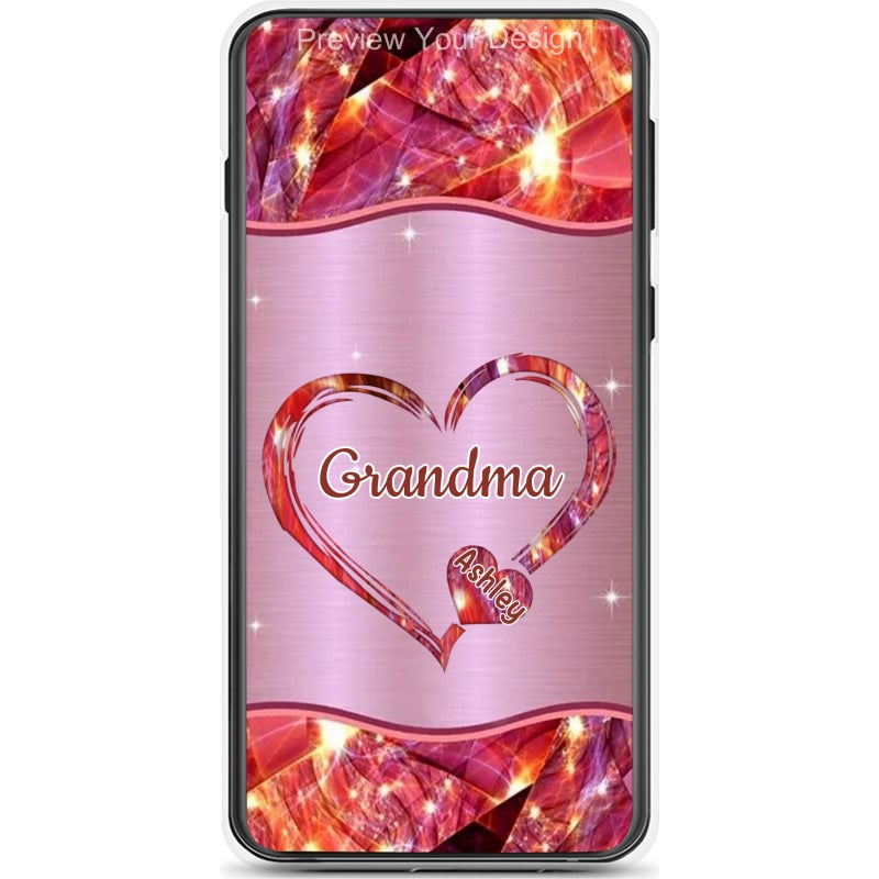 Hearts Grandma Nana Mimi Gigi Personalized Tough Case SC7054TC12