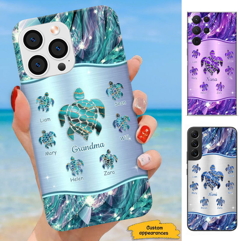 Turtle Mom Grandma Nana Mimi Gigi Auntie Personalized phone case SC2212430