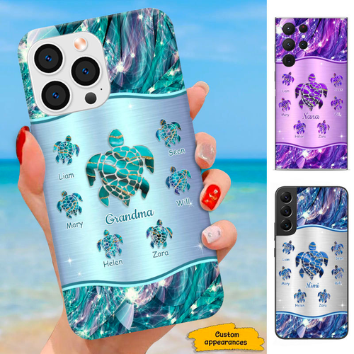 Turtle Mom Grandma Nana Mimi Gigi Auntie Personalized phone case SC2212430