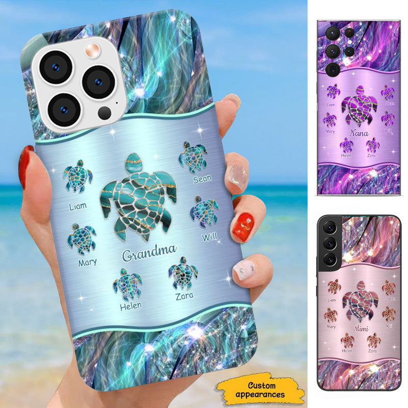 Turtle Mom Grandma Nana Mimi Gigi Auntie Personalized phone case SC2212443
