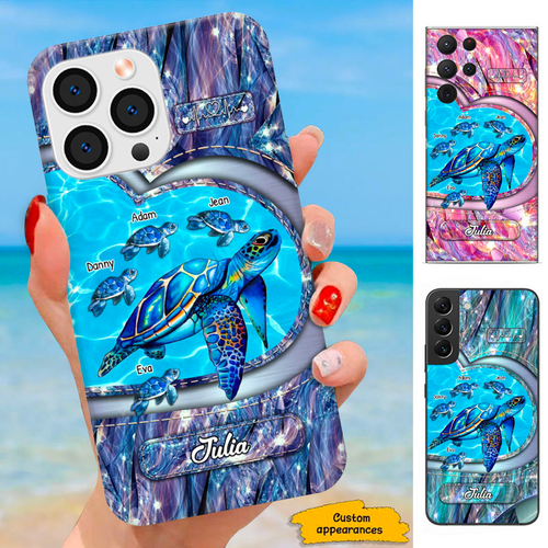 Turtle Mom Grandma Nana Mimi Gigi Auntie Personalized phone case SC2212450