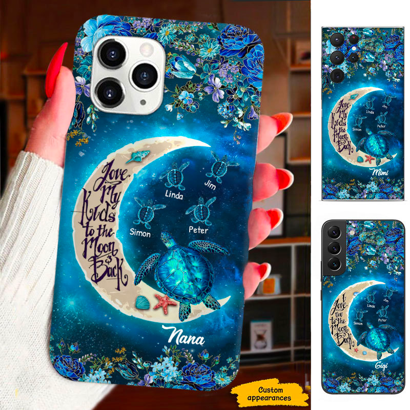 Turtle Mom Grandma Nana Mimi Gigi Auntie Personalized phone case SC2212454