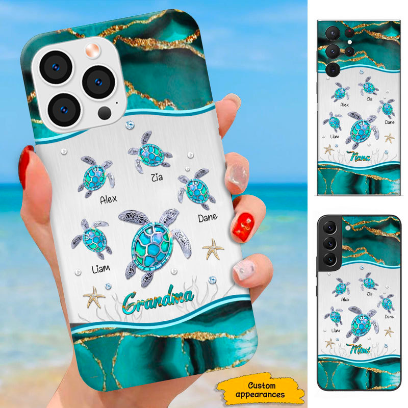 Turtle Mom Grandma Nana Mimi Gigi Auntie Personalized phone case SC231241