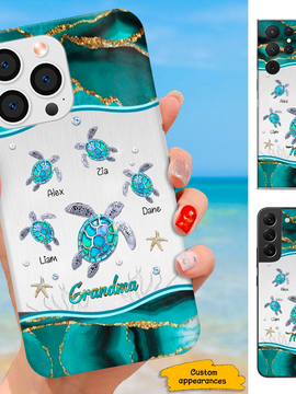 Turtle Mom Grandma Nana Mimi Gigi Auntie Personalized phone case SC231241