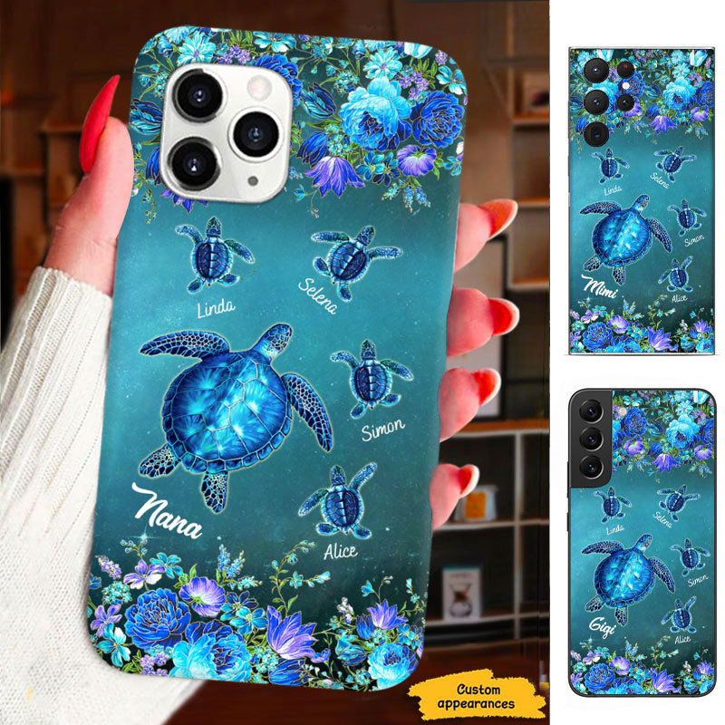Turtle Mom Grandma Nana Mimi Gigi Auntie Personalized phone case SC2412445
