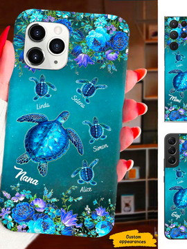 Turtle Mom Grandma Nana Mimi Gigi Auntie Personalized phone case SC2412445