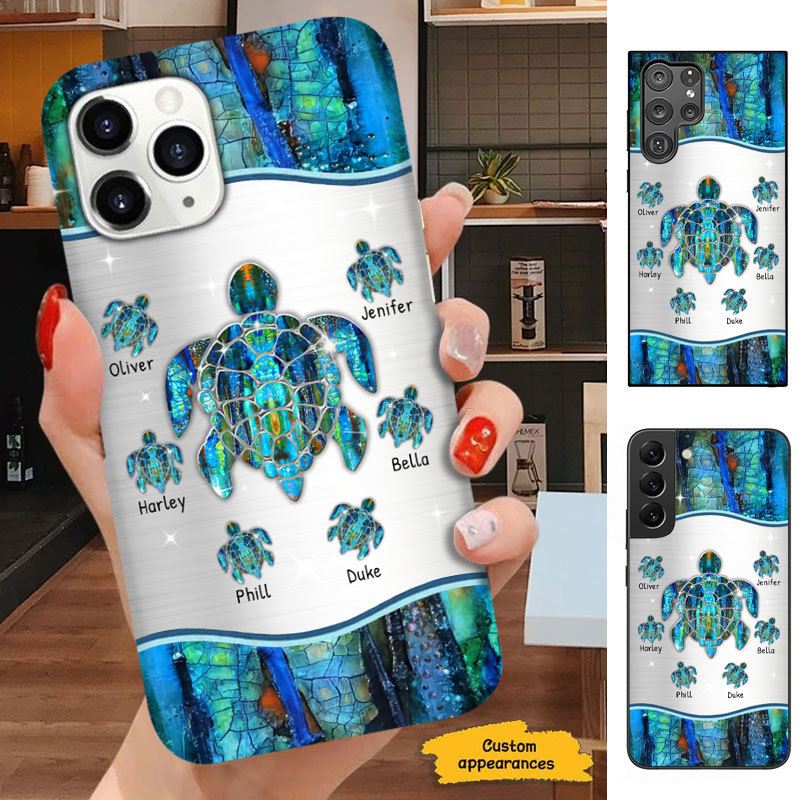 Turtle Mom Grandma Nana Mimi Gigi Auntie Personalized phone case SC2512438