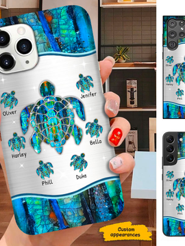 Turtle Mom Grandma Nana Mimi Gigi Auntie Personalized phone case SC2512438