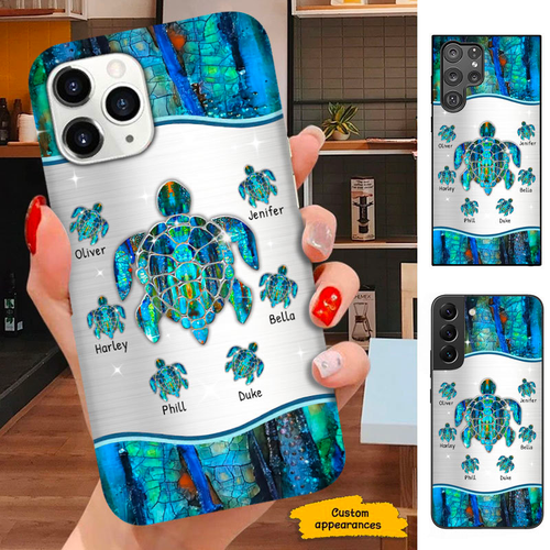 Turtle Mom Grandma Nana Mimi Gigi Auntie Personalized phone case SC2512438