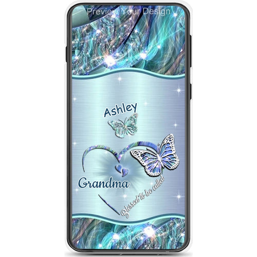 Butterflies Blessed to be called Nana Mimi Gigi Grandma Personalized Phone case SC1762B04