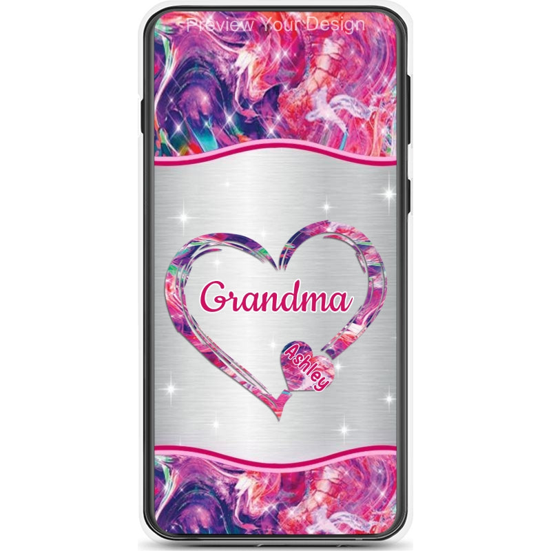 Hearts Grandma Nana Mimi Gigi Personalized Tough Case SC7054TC28
