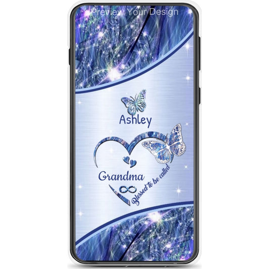 Butterfly Blessed To Be Called Mom Grandma Nana Mimi Gigi Auntie Personalized Phone Case SC261244013