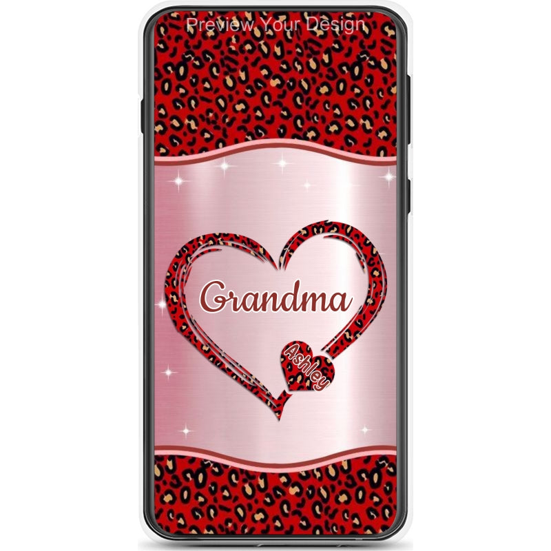 Hearts Grandma Nana Mimi Gigi Personalized Tough Case SC7054TC31