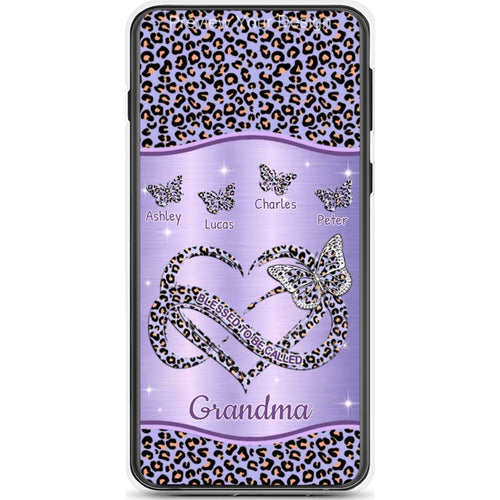 Butterfly Blessed To be called Grandma Nana Mimi Mommy Personalized Phone Case