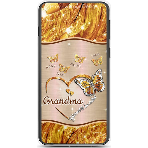 Butterflies Blessed to be called Nana Mimi Gigi Grandma Personalized Phone Case SC1762-11