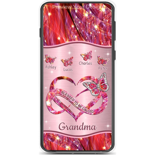 Butterfly Blessed To be called Grandma Nana Mimi Mommy Personalized Phone Case