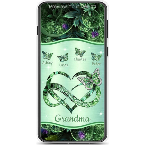 Butterfly Blessed To be called Grandma Nana Mimi Mommy Personalized Phone Case
