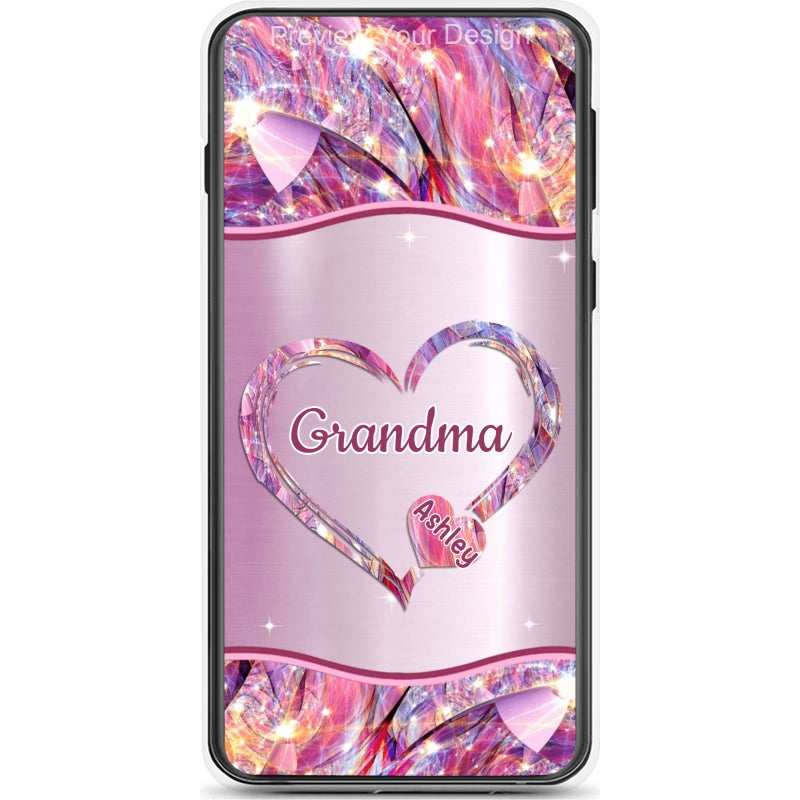 Hearts Grandma Nana Mimi Gigi Personalized Tough Case SC7054TC06